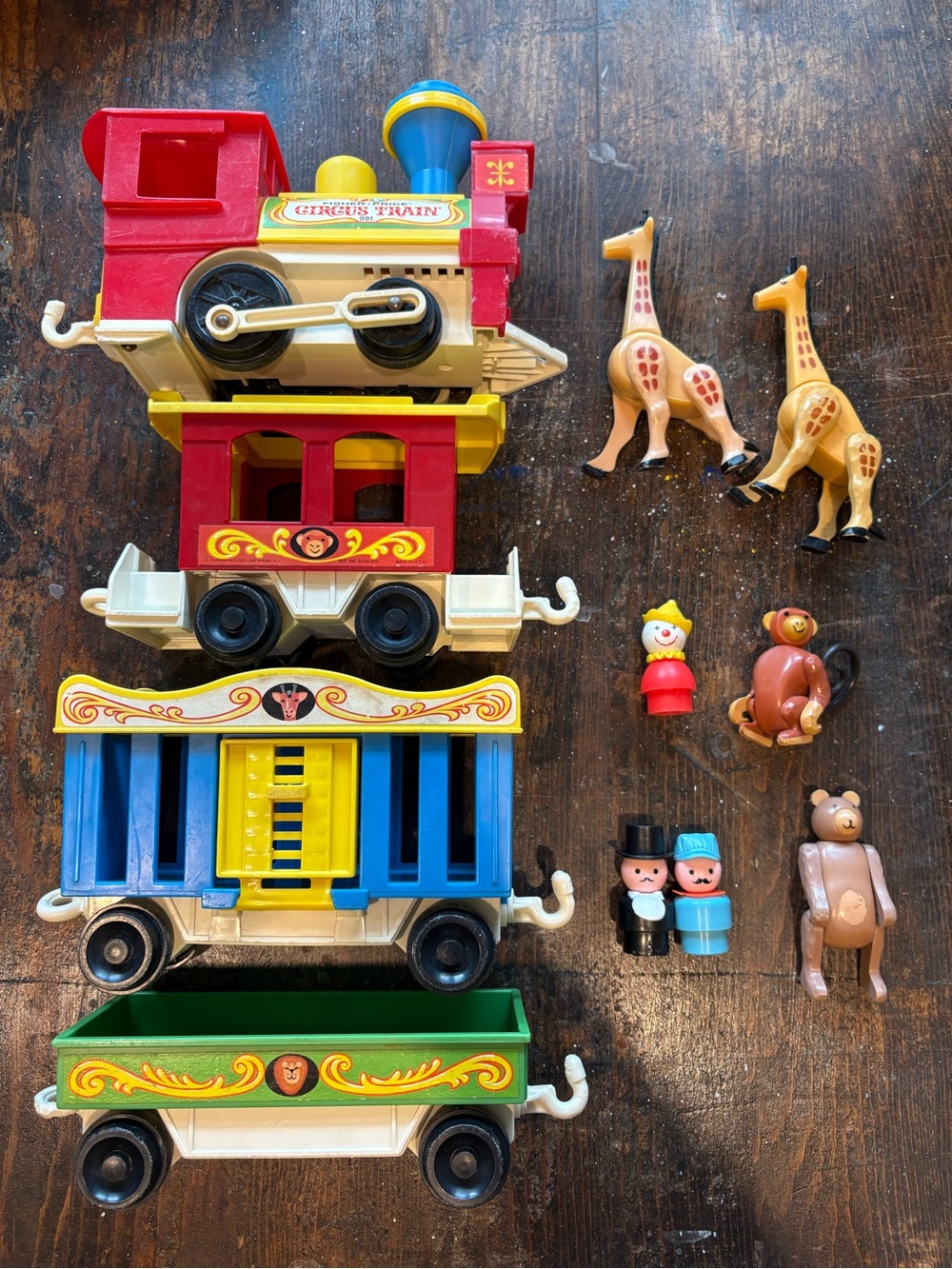 Vintage 1973 Fisher-Price Circus Train Set